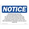 Signmission OSHA Notice, 5" Height, Mannequins Are Used For Vigilance Awareness Sign, 7" X 5", Landscape OS-NS-D-57-L-14147 - alternate 1